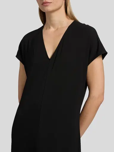 TOTEME Women's V-Neck Jersey Maxi Dress - Black - Size XL | Thumbnail 6