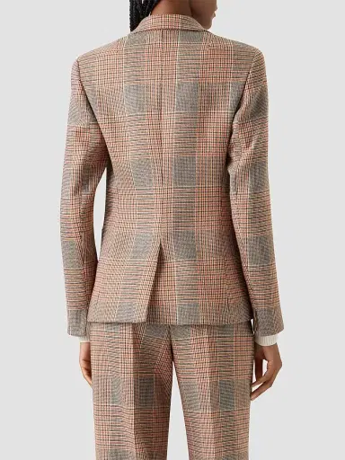 Akris punto Women's Glen Check Tailored Wool-Blend Blazer | Thumbnail 3