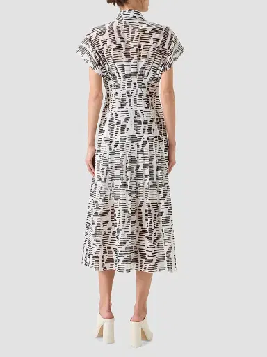 Akris Women's Printed Cotton Midi Shirtdress | Thumbnail 3 Akris Women's Printed Cotton Midi Shirtdress | Thumbnail 3