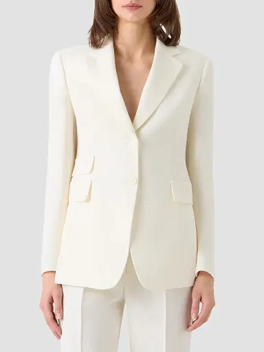 Akris Women's Arie Linen-Wool Blazer | Thumbnail 4 Akris Women's Arie Linen-Wool Blazer | Thumbnail 4