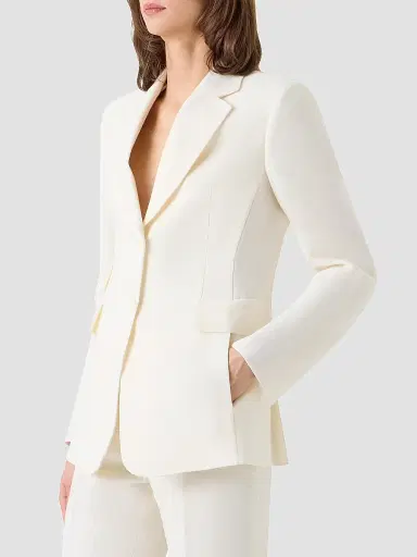 Akris Women's Arie Linen-Wool Blazer | Thumbnail 6 Akris Women's Arie Linen-Wool Blazer | Thumbnail 6