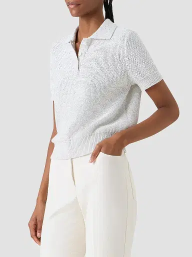 Akris Women's Rib-Knit Linen-Blend Sweater | Thumbnail 6 Akris Women's Rib-Knit Linen-Blend Sweater | Thumbnail 6