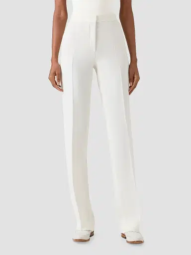 Akris Women's Carl Linen-Virgin Wool Straight-Leg Pants | Thumbnail 2 Akris Women's Carl Linen-Virgin Wool Straight-Leg Pants | Thumbnail 2