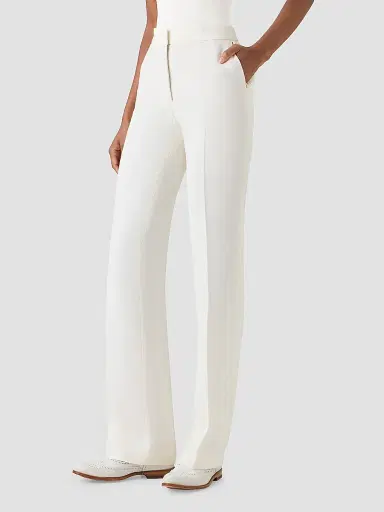 Akris Women's Carl Linen-Virgin Wool Straight-Leg Pants | Thumbnail 6 Akris Women's Carl Linen-Virgin Wool Straight-Leg Pants | Thumbnail 6