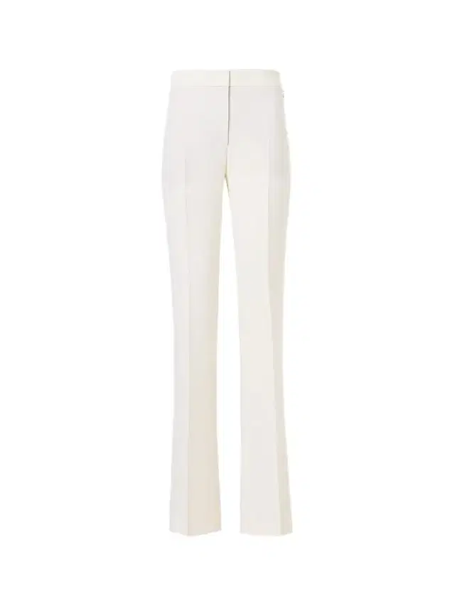 Akris Women's Carl Linen-Virgin Wool Straight-Leg Pants - Ecru