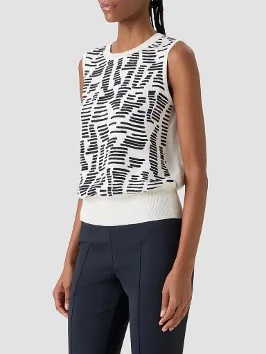 Akris Women's Printed Silk Top | Thumbnail 6 Akris Women's Printed Silk Top | Thumbnail 6