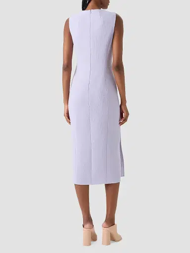 Akris Women's Wool Crepe Sheath Midi Dress - Malva - Size 12 | Thumbnail 3