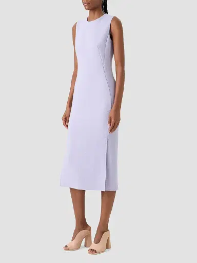 Akris Women's Wool Crepe Sheath Midi Dress - Malva - Size 12 | Thumbnail 5
