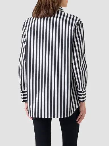 Akris punto Women's Kodak Striped Cotton Oversized Shirt | Thumbnail 3 Akris punto Women's Kodak Striped Cotton Oversized Shirt | Thumbnail 3