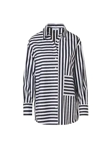 Akris punto Women's Kodak Striped Cotton Oversized Shirt | Thumbnail 1 Akris punto Women's Kodak Striped Cotton Oversized Shirt | Thumbnail 1
