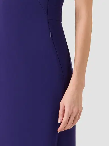 Akris Women's Double-Faced Wool Sheath Dress - Dark Purple - Size 14 | Thumbnail 4 Akris Women's Double-Faced Wool Sheath Dress - Dark Purple - Size 14 | Thumbnail 4
