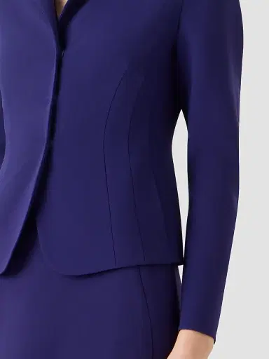Akris Women's Hamer Double-Faced Wool Jacket - Dark Purple - Size 14 | Thumbnail 5 Akris Women's Hamer Double-Faced Wool Jacket - Dark Purple - Size 14 | Thumbnail 5