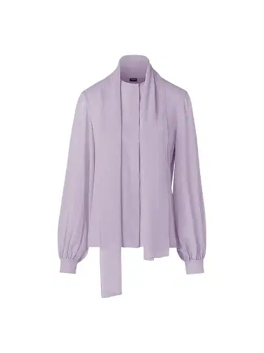 Akris Women's Silk Georgette Scarf Blouse - Malva - Size 16 | Thumbnail 1 Akris Women's Silk Georgette Scarf Blouse - Malva - Size 16 | Thumbnail 1