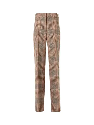 Akris punto Women's Chiaro Glen Check Virgin Wool-Blend Pants - Beige Mocca Orange - Size 16 | Thumbnail 1