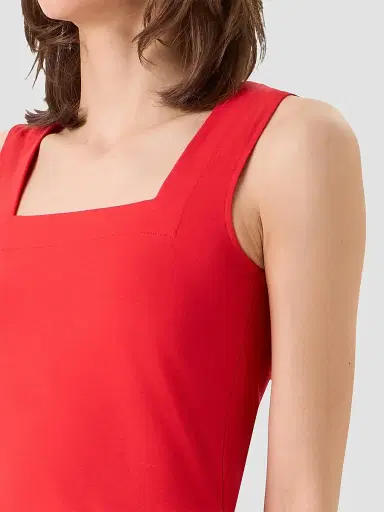 Akris punto Women's Stretch Jersey Sleeveless Top - Red - Size 16 | Thumbnail 5