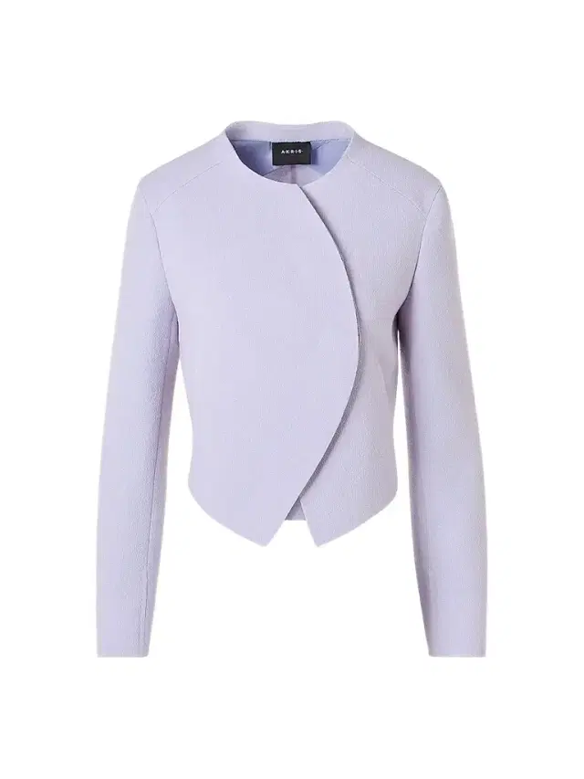 Akris Women's Hynora Asymmetric-Front Virgin Wool Jacket - Malva