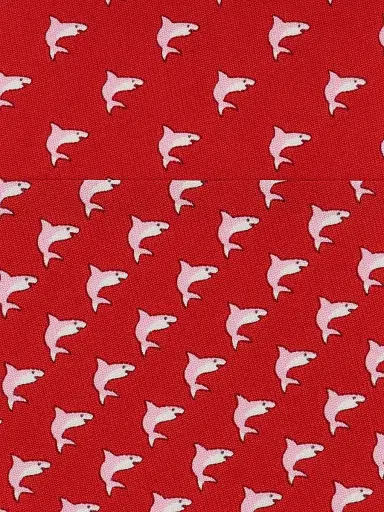 Ferragamo Men's Shark Print Silk Tie | Thumbnail 4 Ferragamo Men's Shark Print Silk Tie | Thumbnail 4