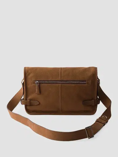 Prada Men's Nubuck Leather Shoulder Bag | Thumbnail 3