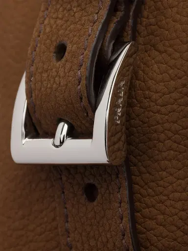 Prada Men's Nubuck Leather Shoulder Bag | Thumbnail 5