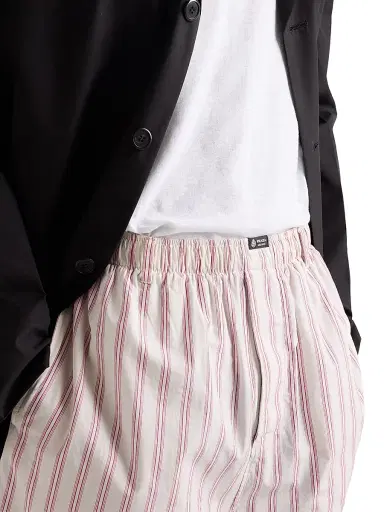Prada Men's Poplin Bermuda Shorts - White Red - Size XXL | Thumbnail 4 Prada Men's Poplin Bermuda Shorts - White Red - Size XXL | Thumbnail 4
