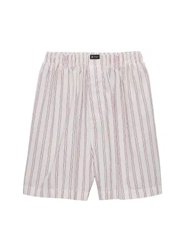 Prada Men's Poplin Bermuda Shorts - White Red - Size XXL | Thumbnail 1 Prada Men's Poplin Bermuda Shorts - White Red - Size XXL | Thumbnail 1
