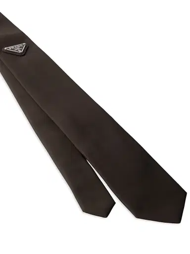 Prada Men's Re-Nylon Tie - Brown | Thumbnail 4