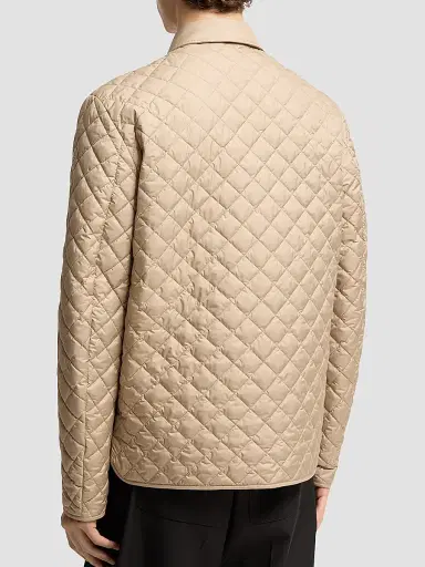 Moncler Men's Avrelie Down-Filled Shacket - Beige - Size XXL | Thumbnail 3