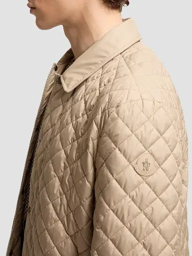 Moncler Men's Avrelie Down-Filled Shacket - Beige - Size XXL | Thumbnail 4
