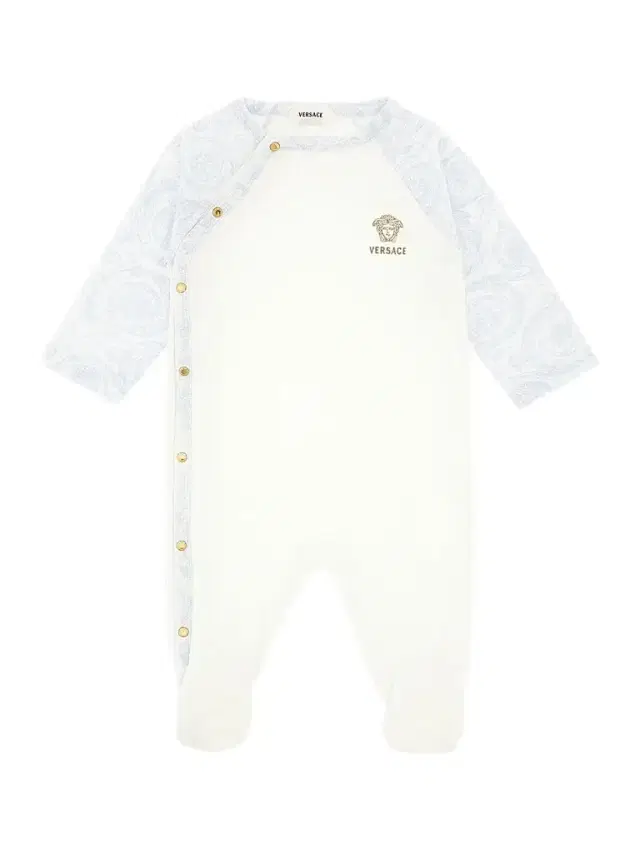 Baby Boy's Medusa Embroidered Cotton Jersey Bodysuit - White 6 Months