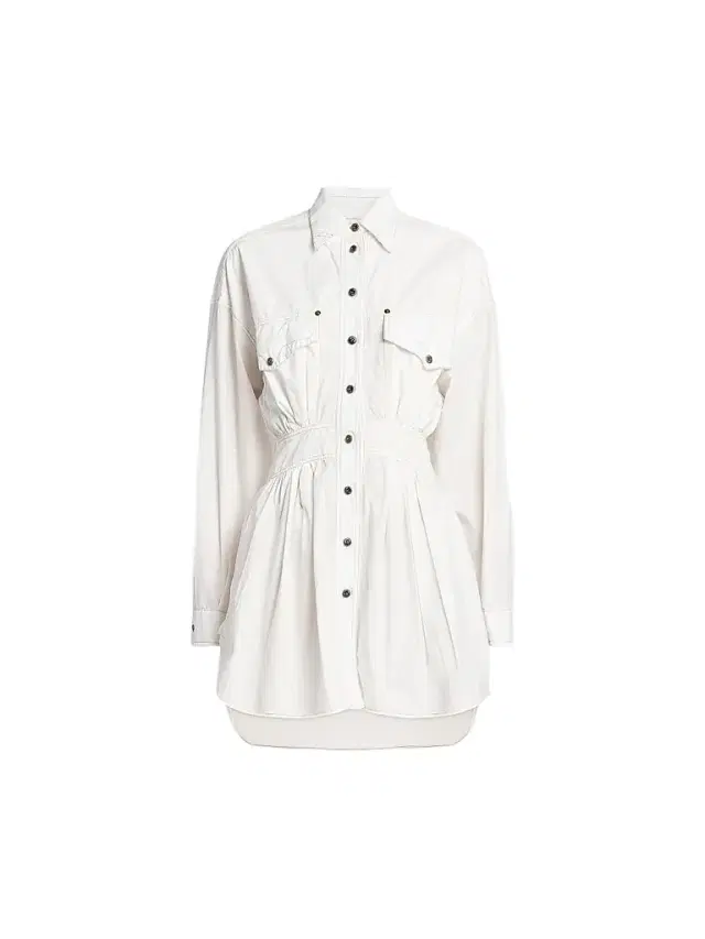 Versace Women's La Vacanza Poplin Cotton Utility Shirtdress - White