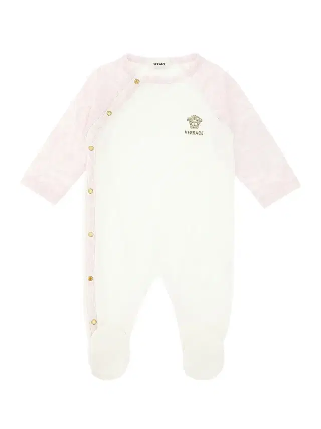 Versace Baby Girl's Printed Medusa Footie - White 6 Months