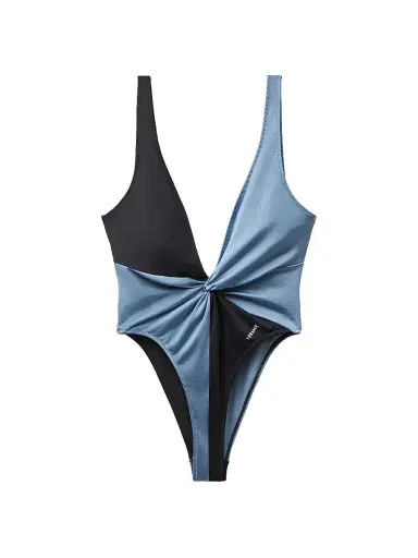 Versace Women's Colorblocked Twist One-Piece Swimsuit - Size XL | Thumbnail 1