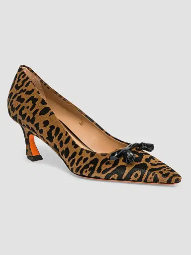 Santoni Women's Adri 55MM Leopard-Print Calf Hair Pumps - Leopard - Size 12 | Thumbnail 2 Santoni Women's Adri 55MM Leopard-Print Calf Hair Pumps - Leopard - Size 12 | Thumbnail 2
