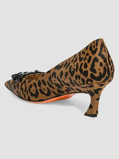 Santoni Women's Adri 55MM Leopard-Print Calf Hair Pumps - Leopard - Size 12 | Thumbnail 3 Santoni Women's Adri 55MM Leopard-Print Calf Hair Pumps - Leopard - Size 12 | Thumbnail 3