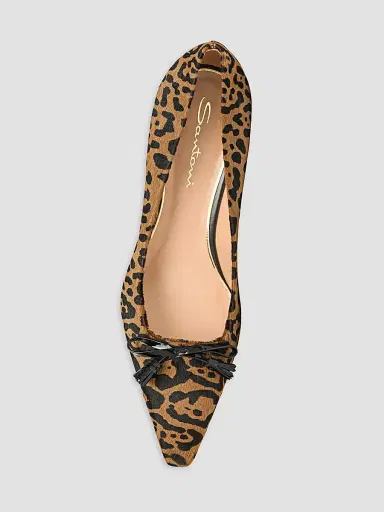 Santoni Women's Adri 55MM Leopard-Print Calf Hair Pumps - Leopard - Size 12 | Thumbnail 5 Santoni Women's Adri 55MM Leopard-Print Calf Hair Pumps - Leopard - Size 12 | Thumbnail 5