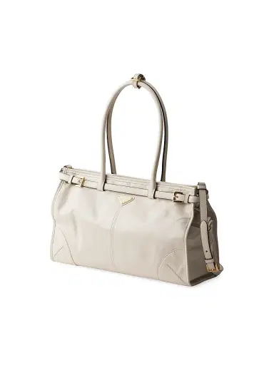 Prada Women's Bonnie Large Leather Top Handle Bag | Thumbnail 2 Prada Women's Bonnie Large Leather Top Handle Bag | Thumbnail 2