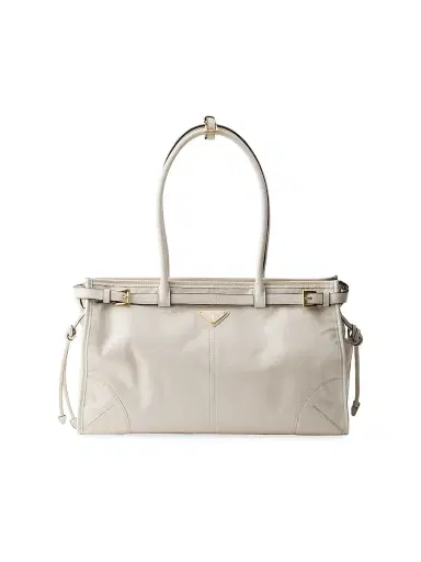 Prada Women's Bonnie Large Leather Top Handle Bag | Thumbnail 1 Prada Women's Bonnie Large Leather Top Handle Bag | Thumbnail 1