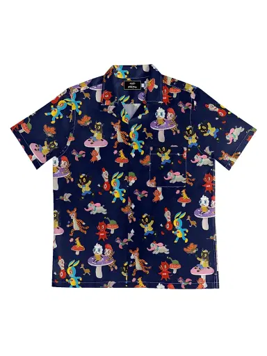 Arrels Barcelona Men's Printed Regular-Fit Camp Shirt - Blue - Size XXL | Thumbnail 1