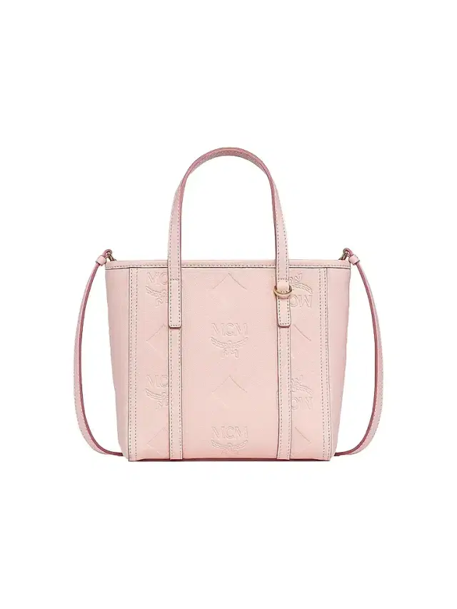 MCM Women's Mini Toni Visetos Cotton Shopper Tote Bag - Lotus Pink