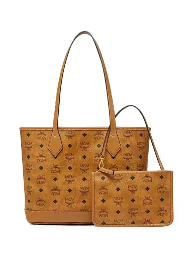 MCM Women's Small Liz Visetos Canvas Shopper Tote Bag | Thumbnail 4 MCM Women's Small Liz Visetos Canvas Shopper Tote Bag | Thumbnail 4