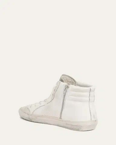 Golden Goose Slide Leather Mesh Mid-Top Sneakers | Thumbnail 4 Golden Goose Slide Leather Mesh Mid-Top Sneakers | Thumbnail 4