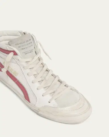 Golden Goose Slide Leather Mesh Mid-Top Sneakers | Thumbnail 5 Golden Goose Slide Leather Mesh Mid-Top Sneakers | Thumbnail 5