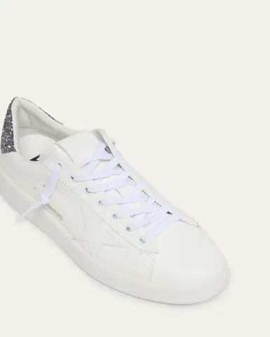 Golden Goose Purestar Leather Glitter Low-Top Sneakers | Thumbnail 5