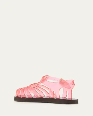Ancient Greek Sandals Homeria Transparent Jelly Fisherman Sandals | Thumbnail 4