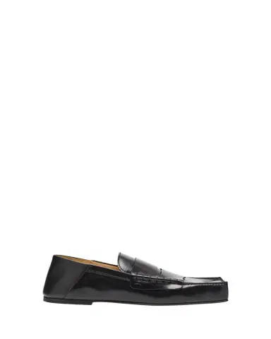 Jacquemus Leather Square-Toe Penny Loafers | Thumbnail 1