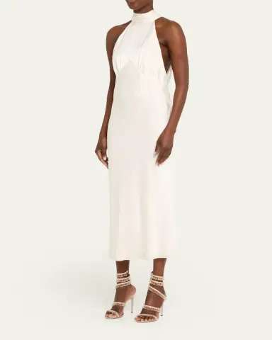 René Caovilla Chandelier Satin Snake Ankle Wrap Sandals | Thumbnail 3 René Caovilla Chandelier Satin Snake Ankle Wrap Sandals | Thumbnail 3
