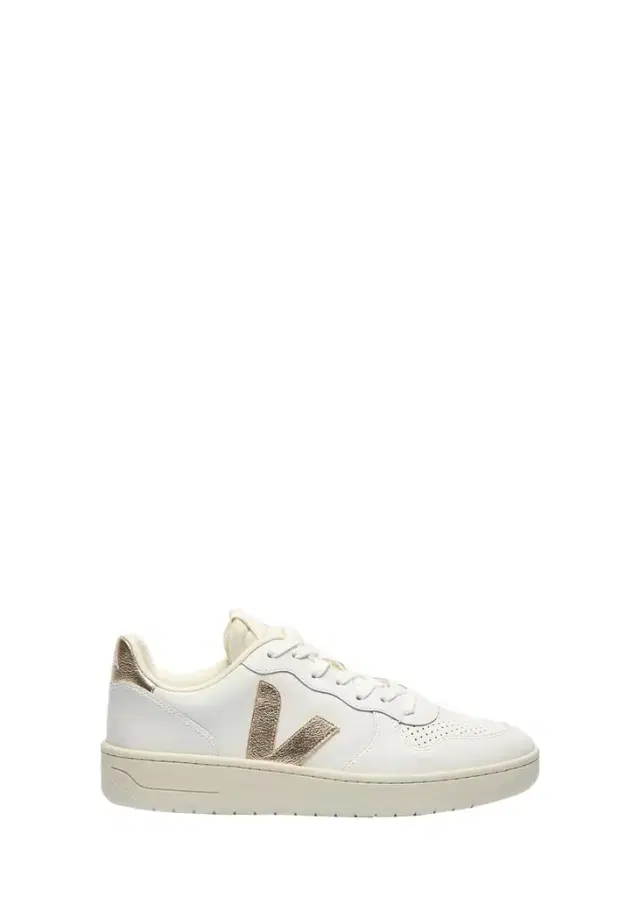 V-10 Bicolor Leather Low-Top Sneakers