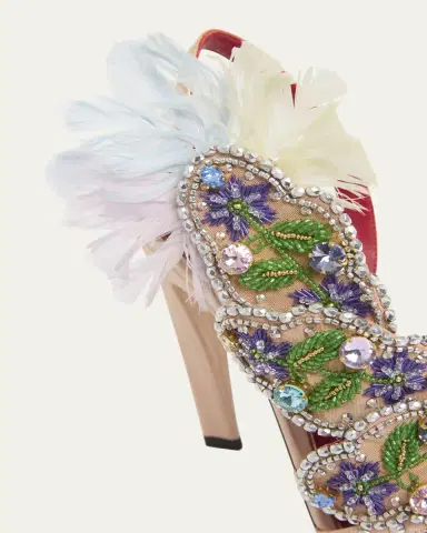 Valentino Garavani Dans Le Foyer Embellished Slingback Sandals | Thumbnail 5 Valentino Garavani Dans Le Foyer Embellished Slingback Sandals | Thumbnail 5