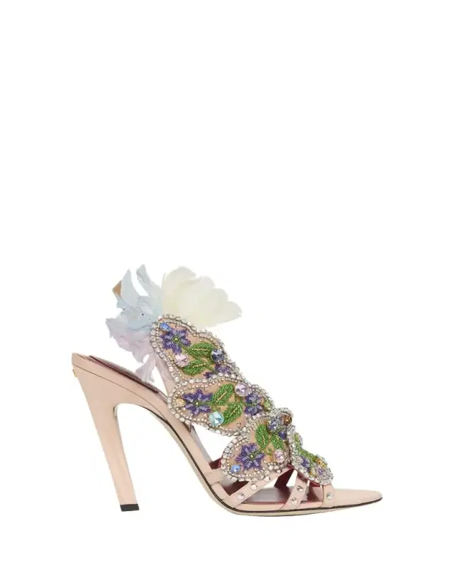 Valentino Garavani Dans Le Foyer Embellished Slingback Sandals