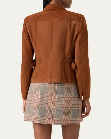 Akris punto Suede Slim Zip Jacket | Thumbnail 3 Akris punto Suede Slim Zip Jacket | Thumbnail 3